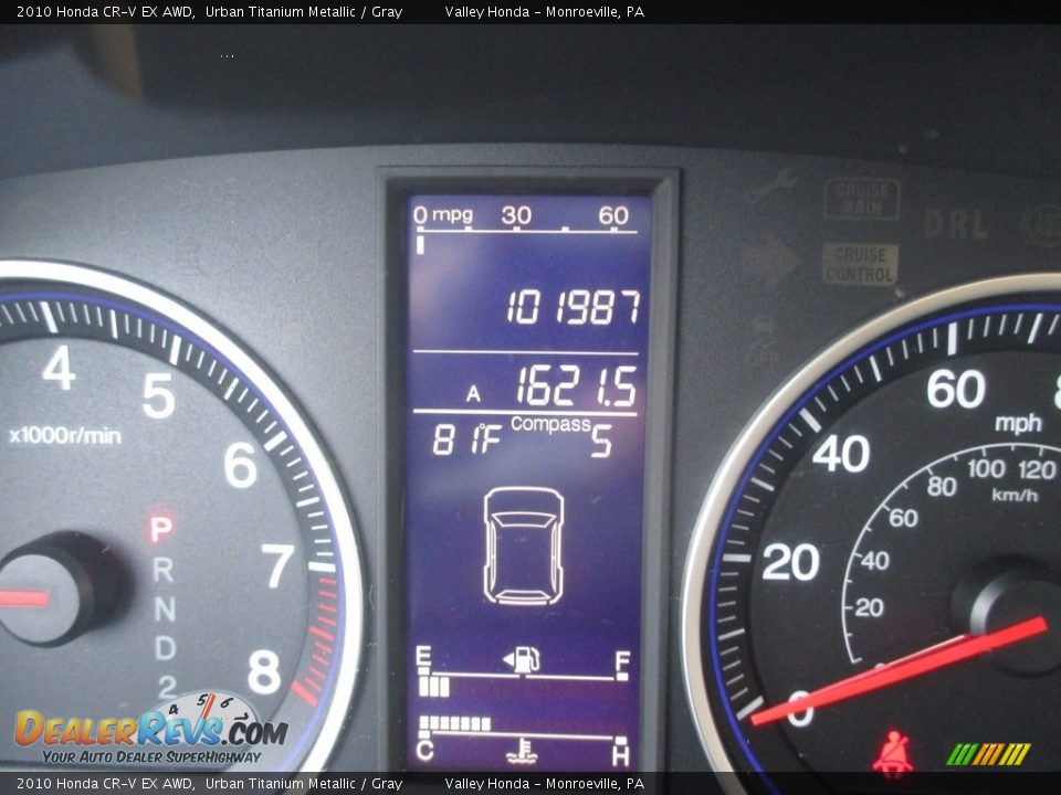 2010 Honda CR-V EX AWD Urban Titanium Metallic / Gray Photo #20