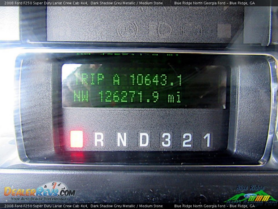 2008 Ford F250 Super Duty Lariat Crew Cab 4x4 Dark Shadow Grey Metallic / Medium Stone Photo #20