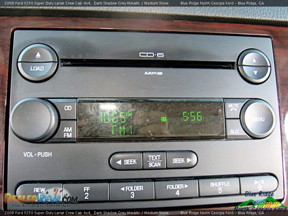 2008 Ford F250 Super Duty Lariat Crew Cab 4x4 Dark Shadow Grey Metallic / Medium Stone Photo #21