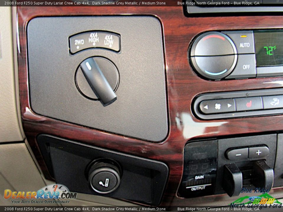 2008 Ford F250 Super Duty Lariat Crew Cab 4x4 Dark Shadow Grey Metallic / Medium Stone Photo #23