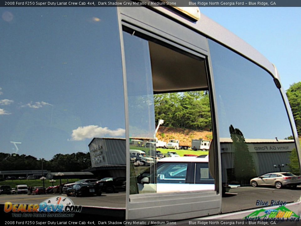 2008 Ford F250 Super Duty Lariat Crew Cab 4x4 Dark Shadow Grey Metallic / Medium Stone Photo #26