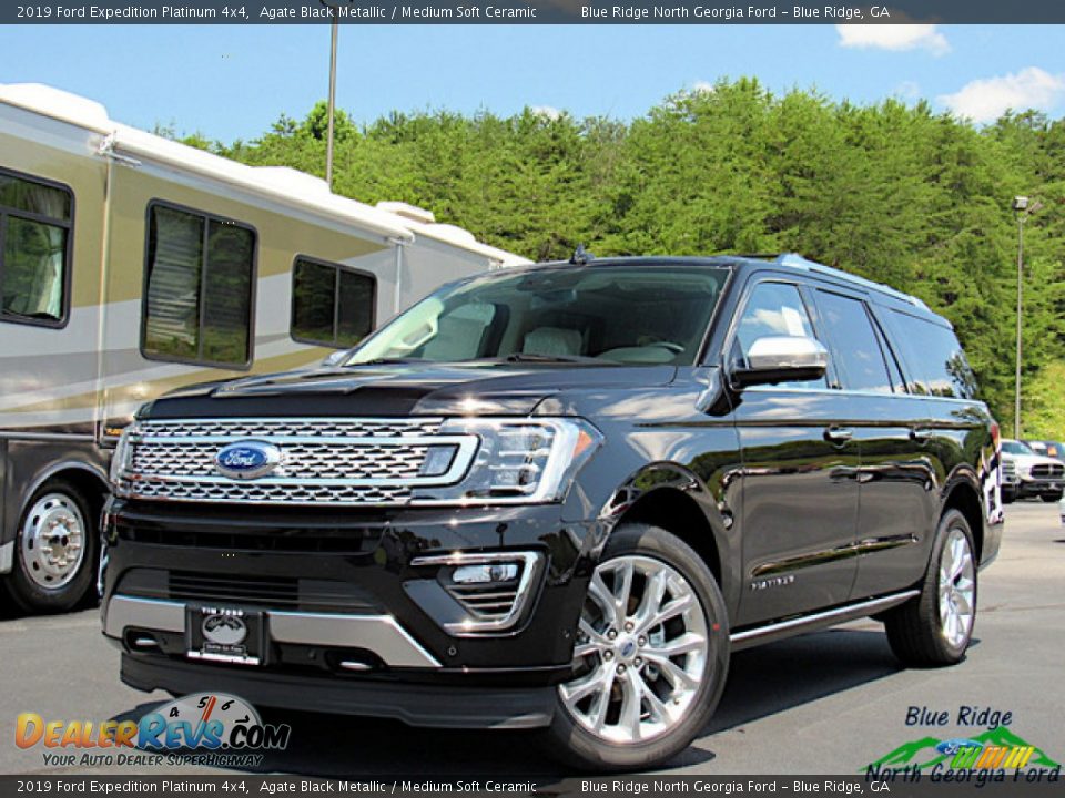 2019 Ford Expedition Platinum 4x4 Agate Black Metallic / Medium Soft Ceramic Photo #1