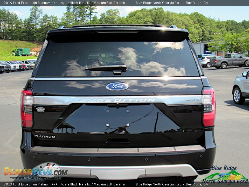 2019 Ford Expedition Platinum 4x4 Agate Black Metallic / Medium Soft Ceramic Photo #4