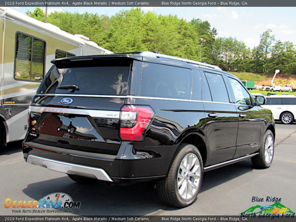 2019 Ford Expedition Platinum 4x4 Agate Black Metallic / Medium Soft Ceramic Photo #5