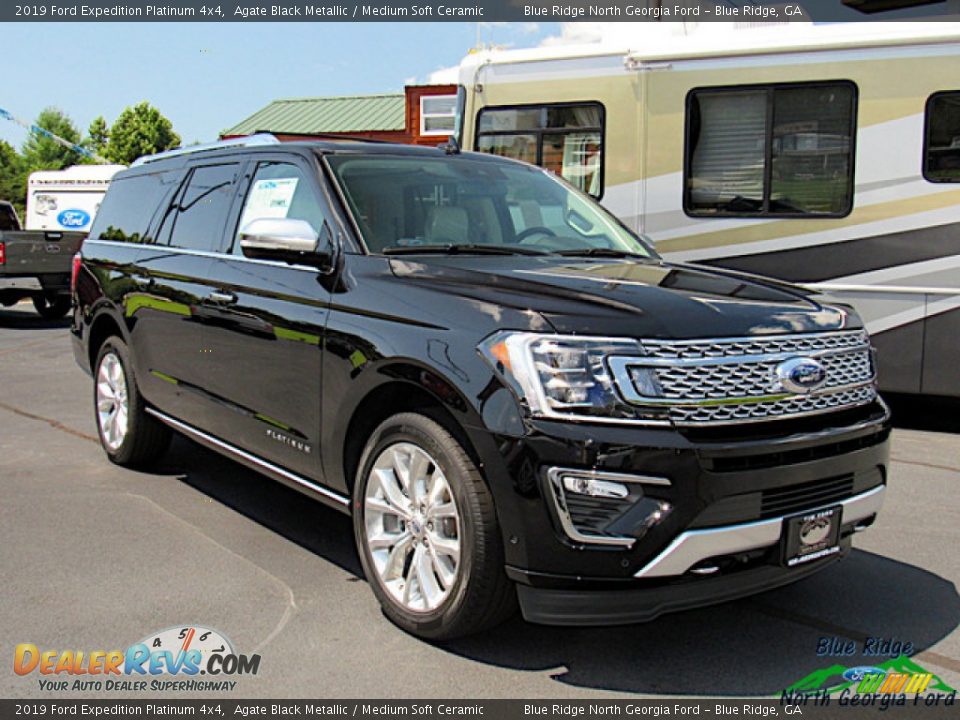2019 Ford Expedition Platinum 4x4 Agate Black Metallic / Medium Soft Ceramic Photo #7