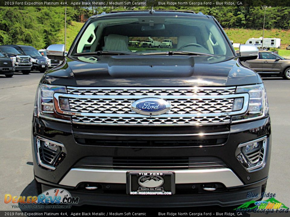 2019 Ford Expedition Platinum 4x4 Agate Black Metallic / Medium Soft Ceramic Photo #8