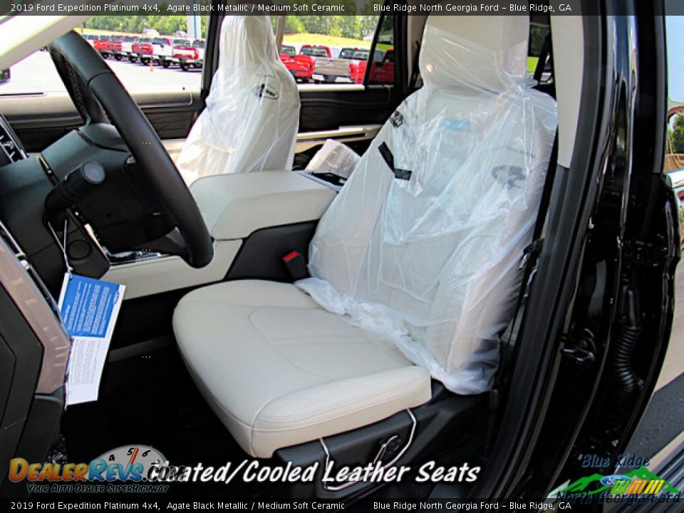 2019 Ford Expedition Platinum 4x4 Agate Black Metallic / Medium Soft Ceramic Photo #10