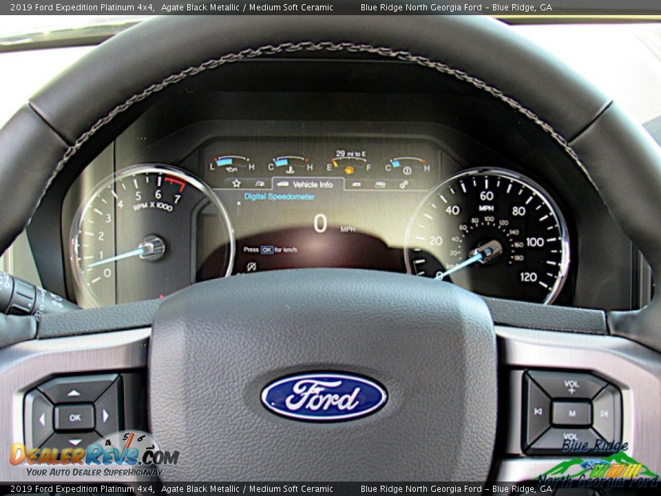 2019 Ford Expedition Platinum 4x4 Agate Black Metallic / Medium Soft Ceramic Photo #18
