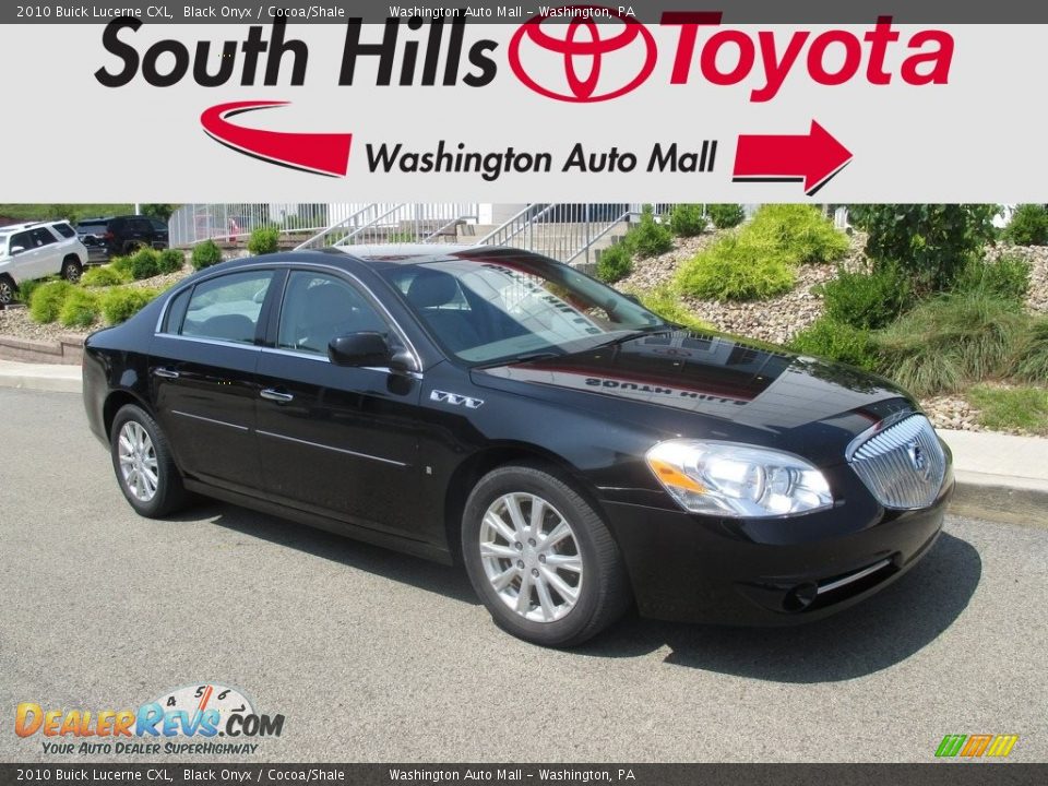 2010 Buick Lucerne CXL Black Onyx / Cocoa/Shale Photo #1