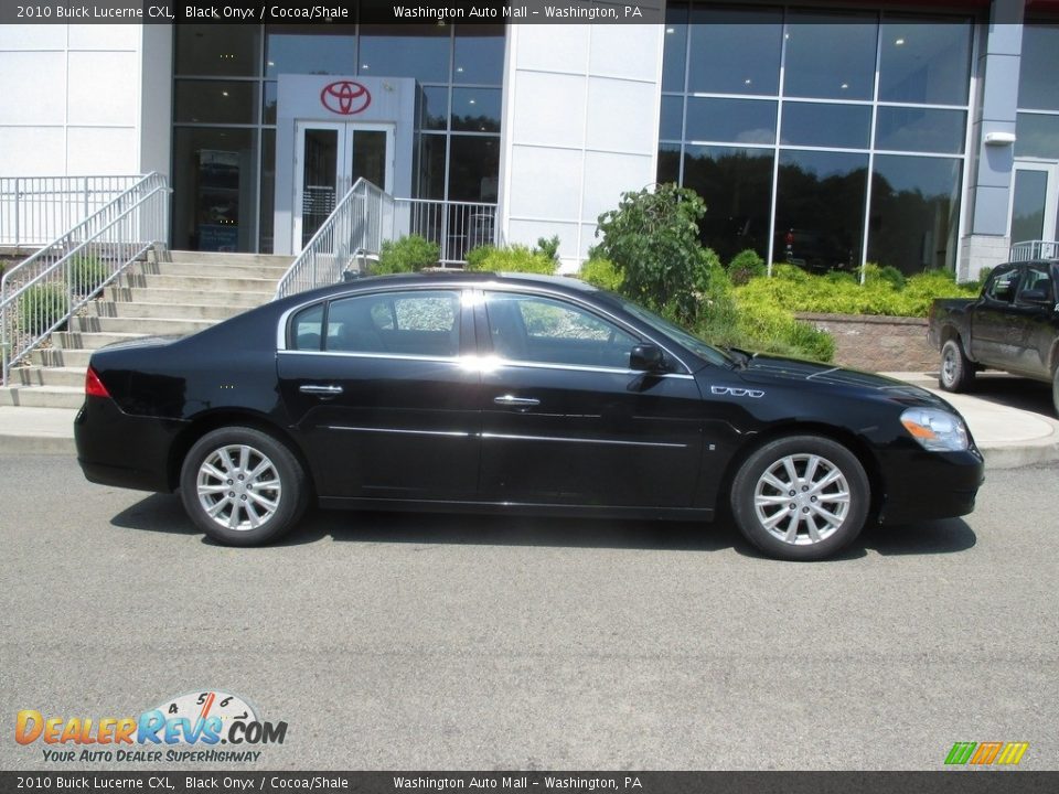 2010 Buick Lucerne CXL Black Onyx / Cocoa/Shale Photo #2