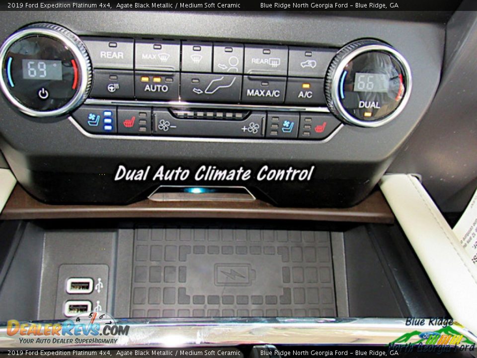 2019 Ford Expedition Platinum 4x4 Agate Black Metallic / Medium Soft Ceramic Photo #31