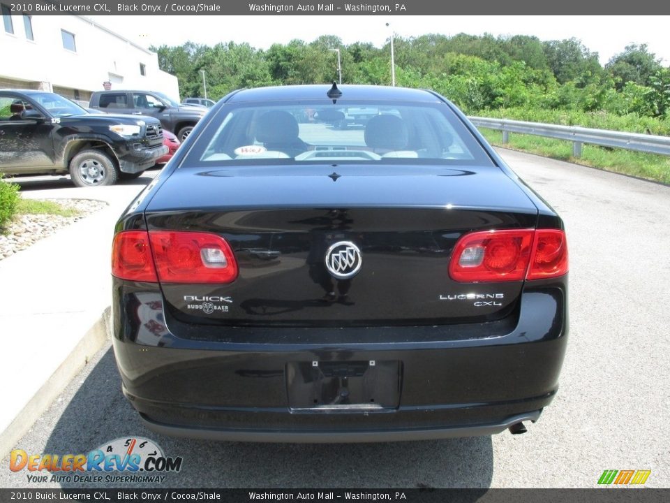 2010 Buick Lucerne CXL Black Onyx / Cocoa/Shale Photo #5