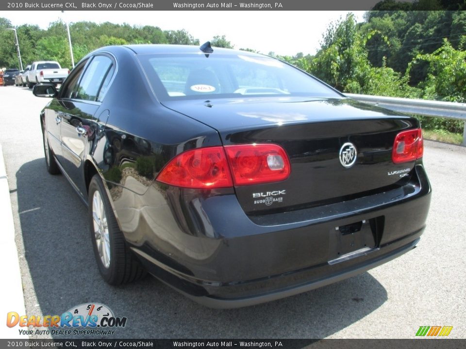 2010 Buick Lucerne CXL Black Onyx / Cocoa/Shale Photo #6