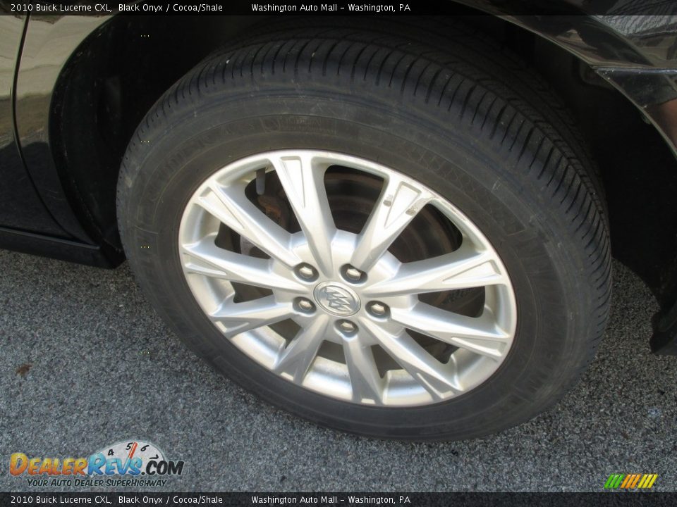 2010 Buick Lucerne CXL Black Onyx / Cocoa/Shale Photo #7