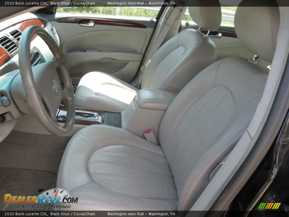 2010 Buick Lucerne CXL Black Onyx / Cocoa/Shale Photo #12