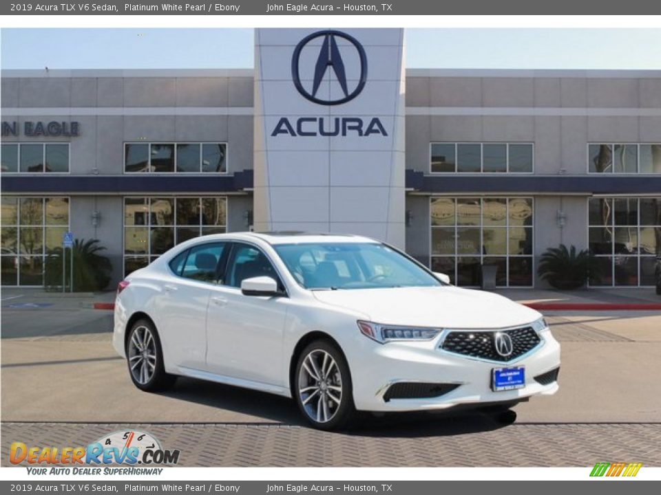 2019 Acura TLX V6 Sedan Platinum White Pearl / Ebony Photo #1