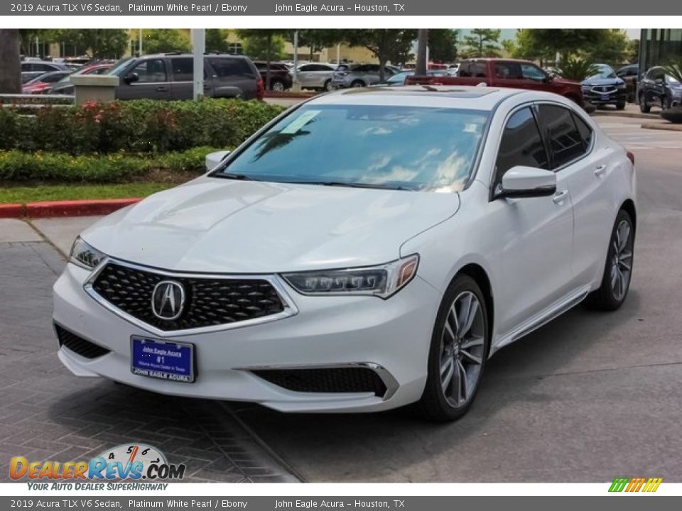 2019 Acura TLX V6 Sedan Platinum White Pearl / Ebony Photo #3