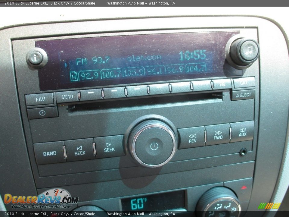 2010 Buick Lucerne CXL Black Onyx / Cocoa/Shale Photo #18