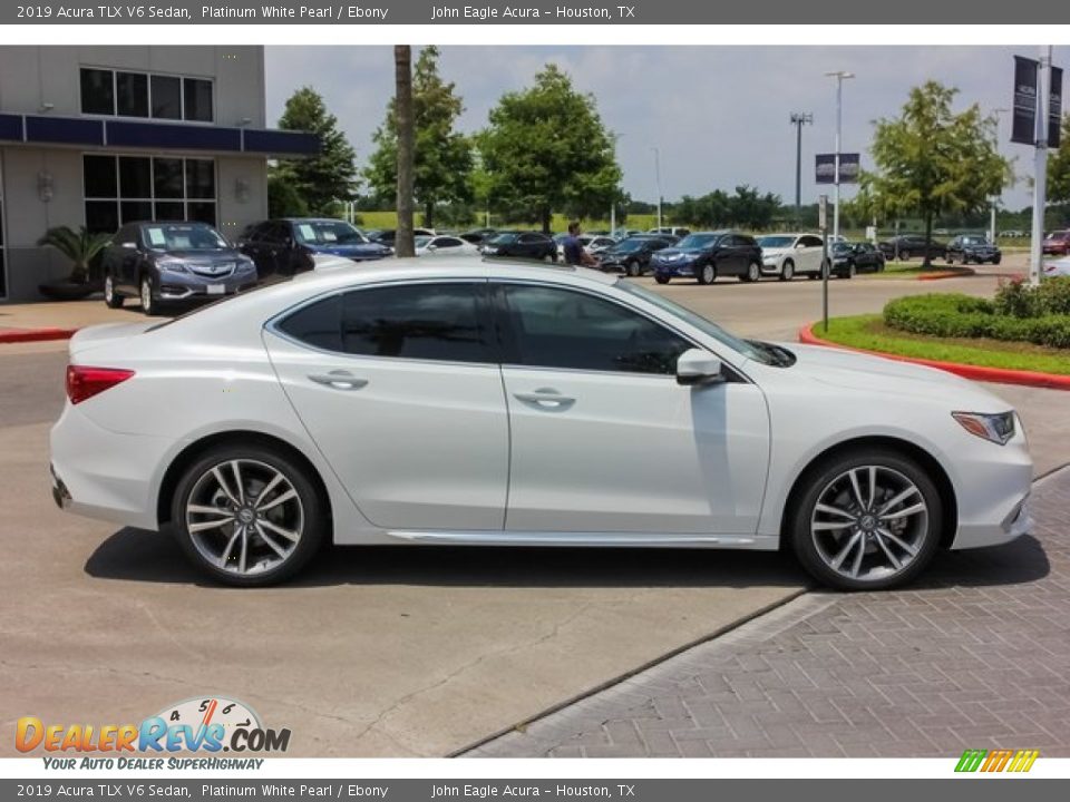 2019 Acura TLX V6 Sedan Platinum White Pearl / Ebony Photo #8