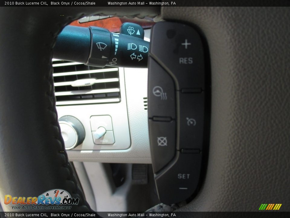 2010 Buick Lucerne CXL Black Onyx / Cocoa/Shale Photo #22