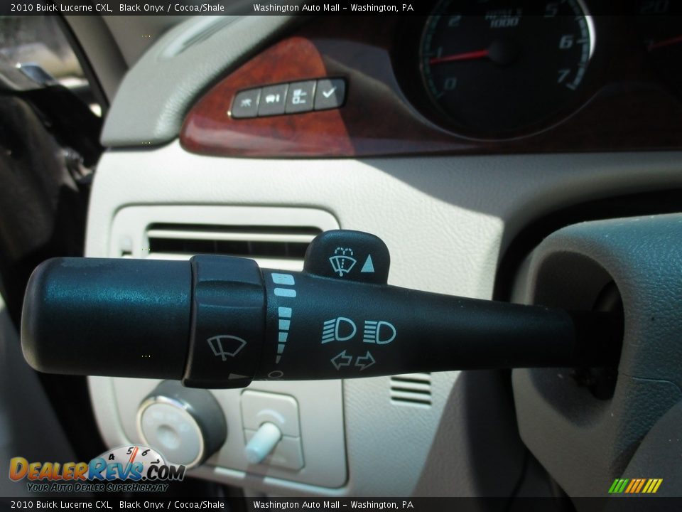 2010 Buick Lucerne CXL Black Onyx / Cocoa/Shale Photo #23