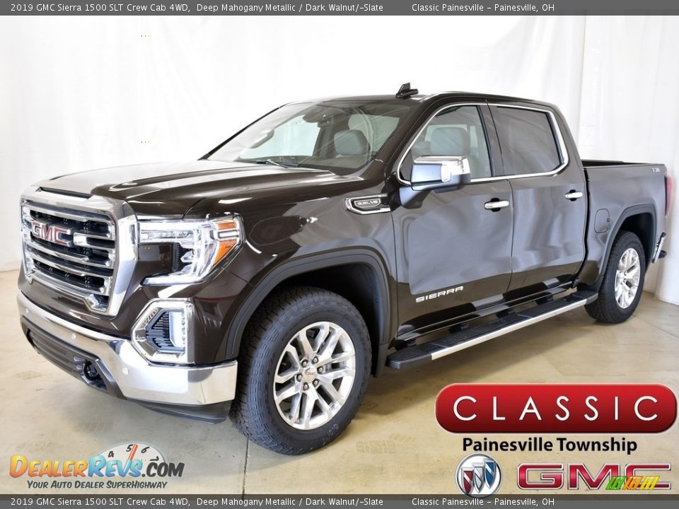 2019 GMC Sierra 1500 SLT Crew Cab 4WD Deep Mahogany Metallic / Dark Walnut/­Slate Photo #1