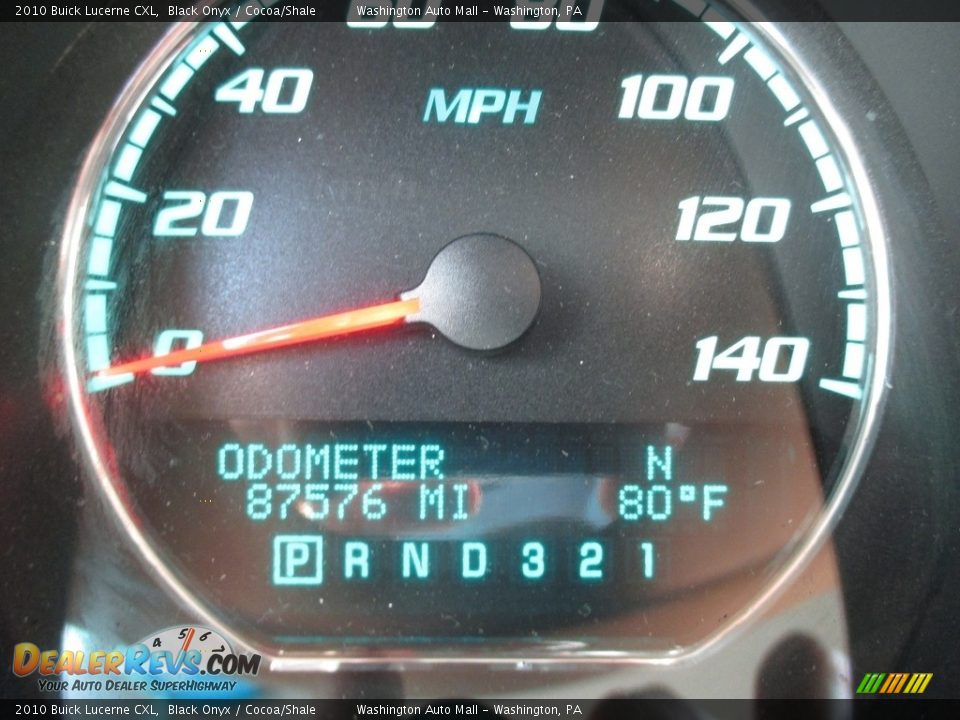 2010 Buick Lucerne CXL Black Onyx / Cocoa/Shale Photo #25