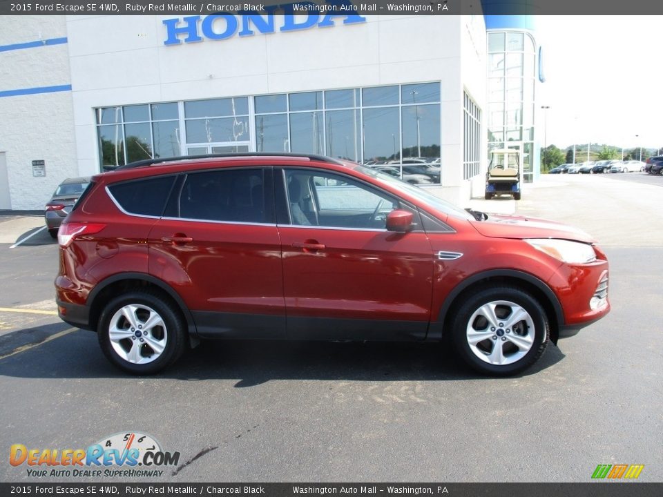 2015 Ford Escape SE 4WD Ruby Red Metallic / Charcoal Black Photo #2