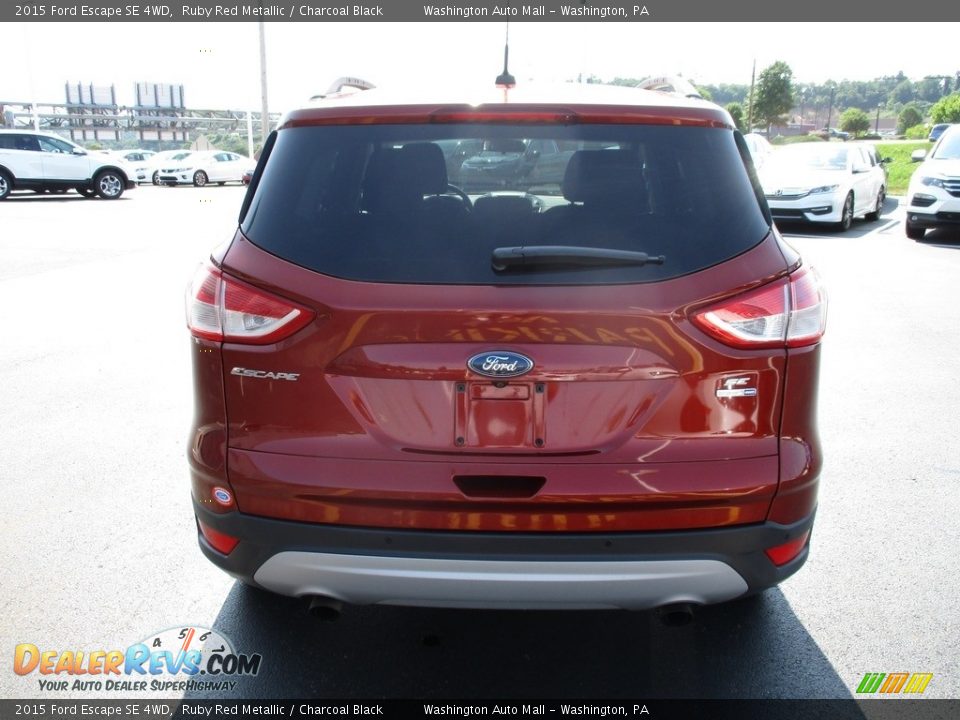 2015 Ford Escape SE 4WD Ruby Red Metallic / Charcoal Black Photo #4