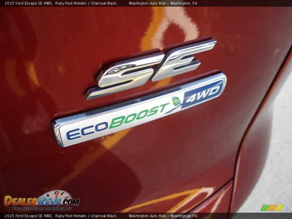 2015 Ford Escape SE 4WD Ruby Red Metallic / Charcoal Black Photo #6