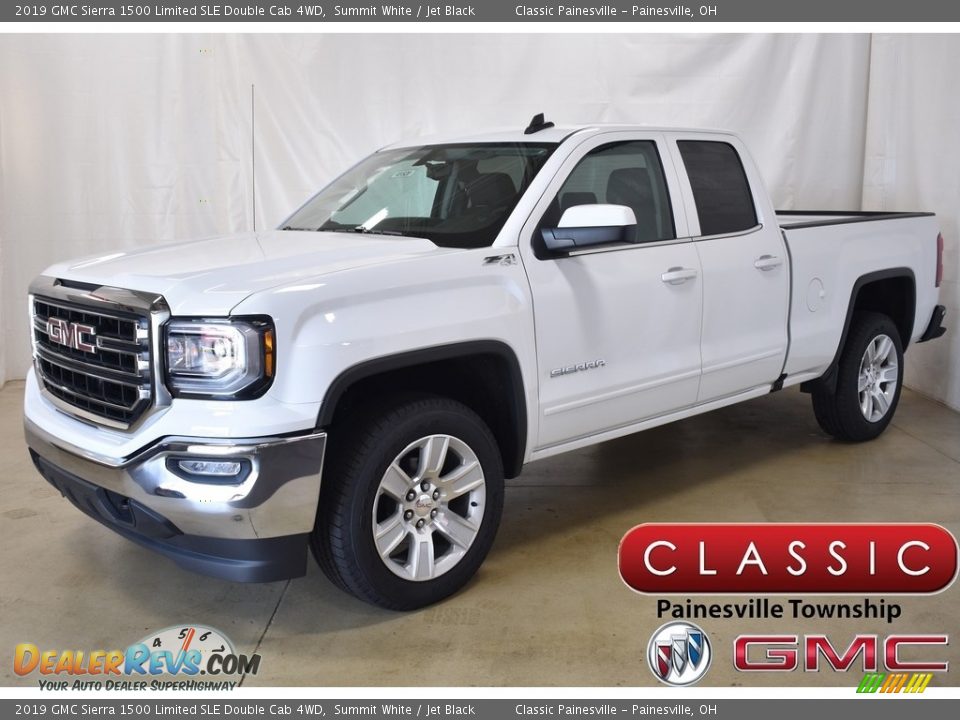 2019 GMC Sierra 1500 Limited SLE Double Cab 4WD Summit White / Jet Black Photo #1