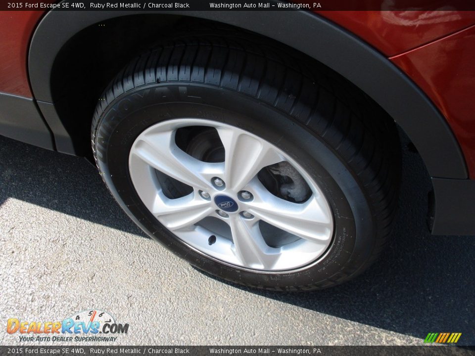 2015 Ford Escape SE 4WD Ruby Red Metallic / Charcoal Black Photo #7