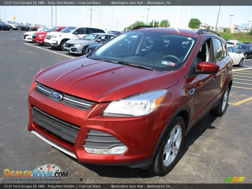 2015 Ford Escape SE 4WD Ruby Red Metallic / Charcoal Black Photo #9