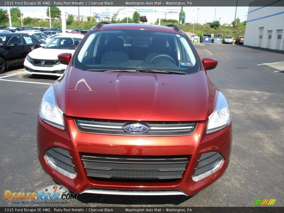 2015 Ford Escape SE 4WD Ruby Red Metallic / Charcoal Black Photo #10