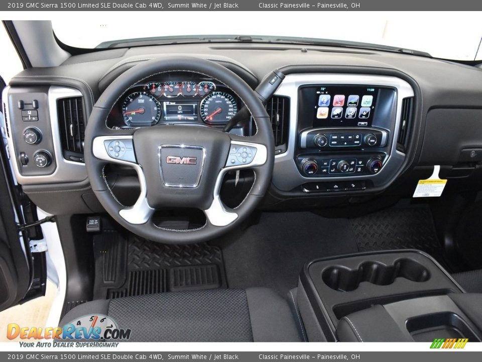 2019 GMC Sierra 1500 Limited SLE Double Cab 4WD Summit White / Jet Black Photo #8