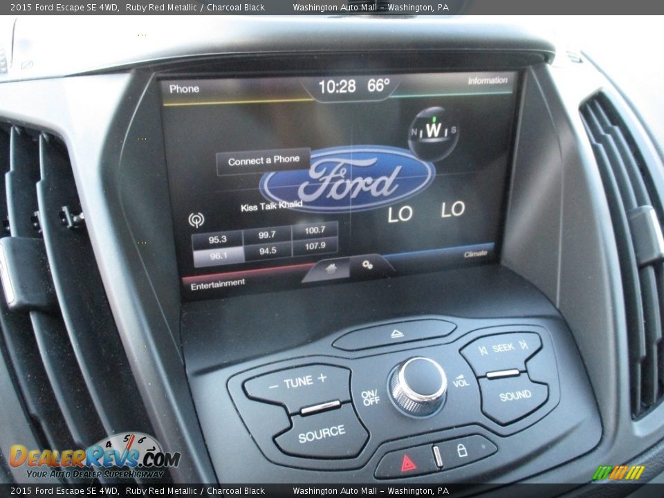 2015 Ford Escape SE 4WD Ruby Red Metallic / Charcoal Black Photo #16