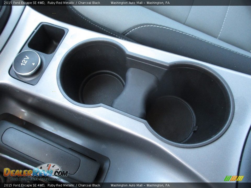 2015 Ford Escape SE 4WD Ruby Red Metallic / Charcoal Black Photo #18