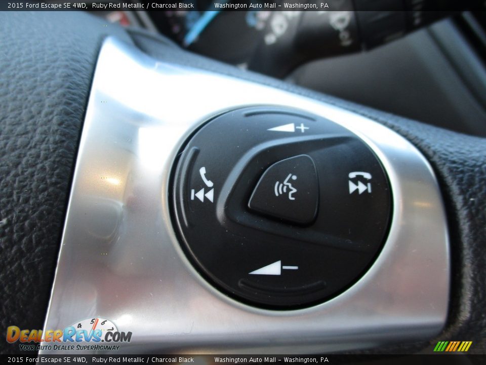2015 Ford Escape SE 4WD Ruby Red Metallic / Charcoal Black Photo #19