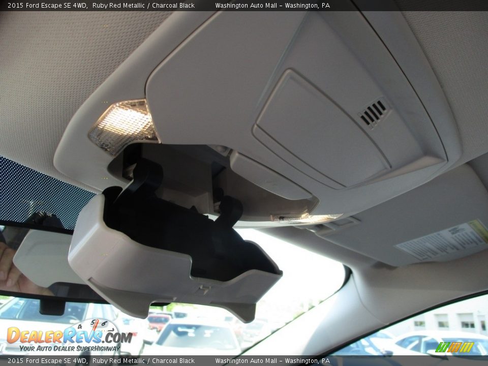 2015 Ford Escape SE 4WD Ruby Red Metallic / Charcoal Black Photo #20