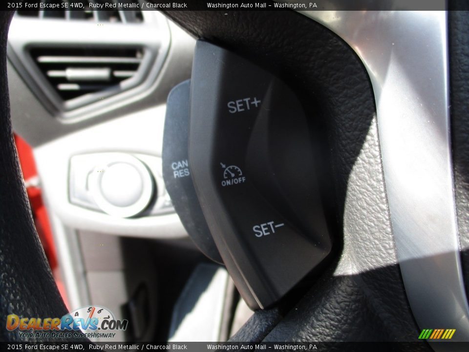 2015 Ford Escape SE 4WD Ruby Red Metallic / Charcoal Black Photo #21