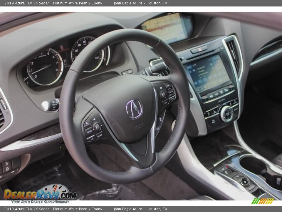 2019 Acura TLX V6 Sedan Platinum White Pearl / Ebony Photo #35