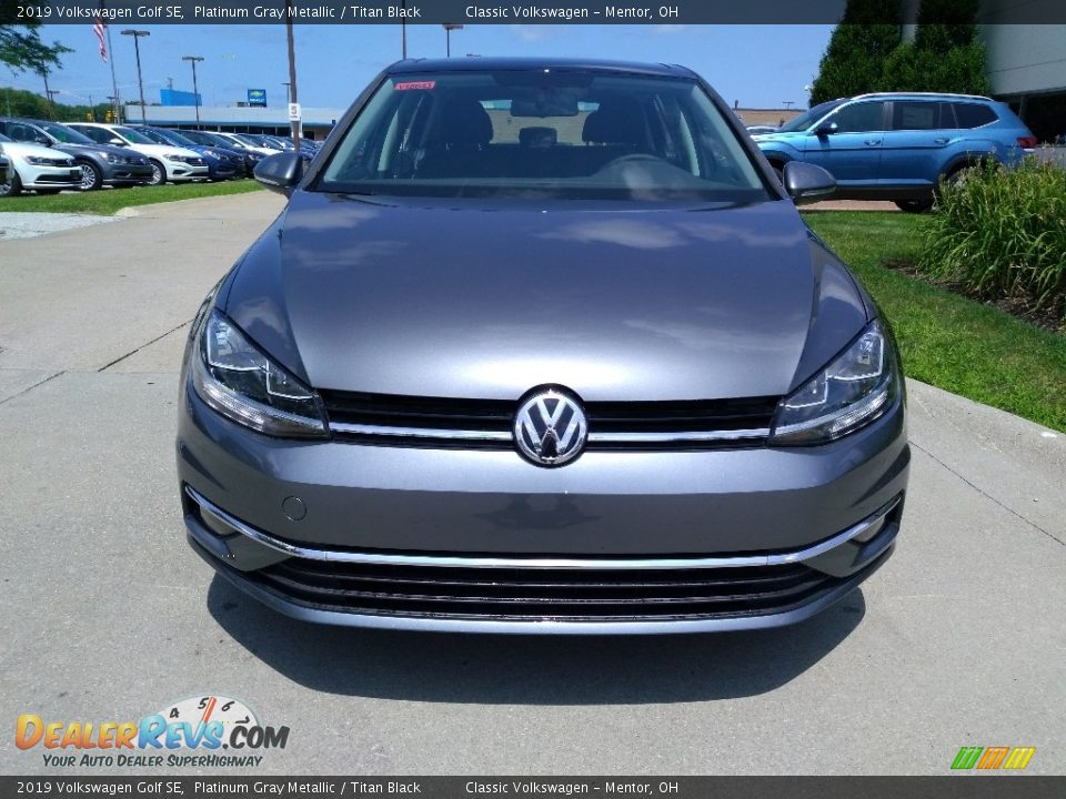 2019 Volkswagen Golf SE Platinum Gray Metallic / Titan Black Photo #2
