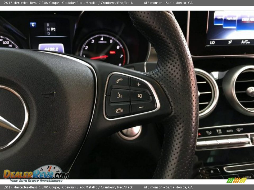 2017 Mercedes-Benz C 300 Coupe Steering Wheel Photo #19