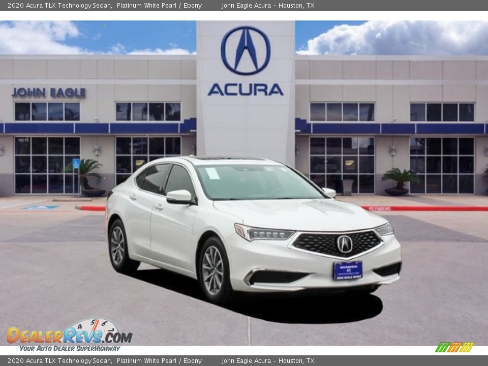 2020 Acura TLX Technology Sedan Platinum White Pearl / Ebony Photo #1