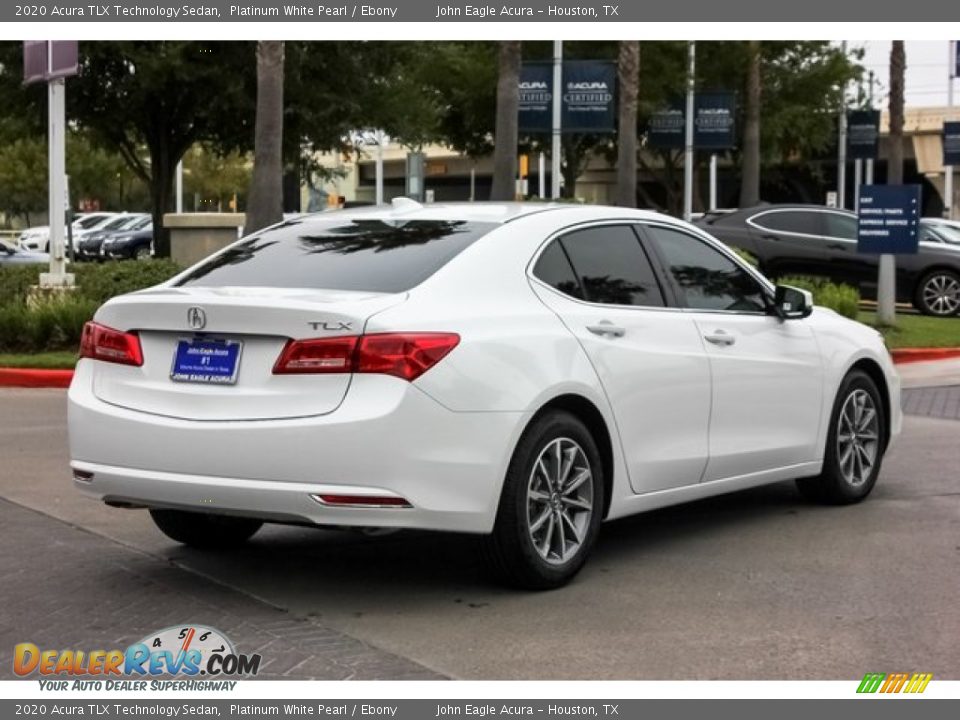 2020 Acura TLX Technology Sedan Platinum White Pearl / Ebony Photo #7