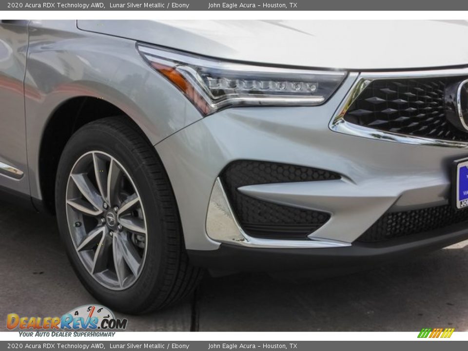 2020 Acura RDX Technology AWD Lunar Silver Metallic / Ebony Photo #10