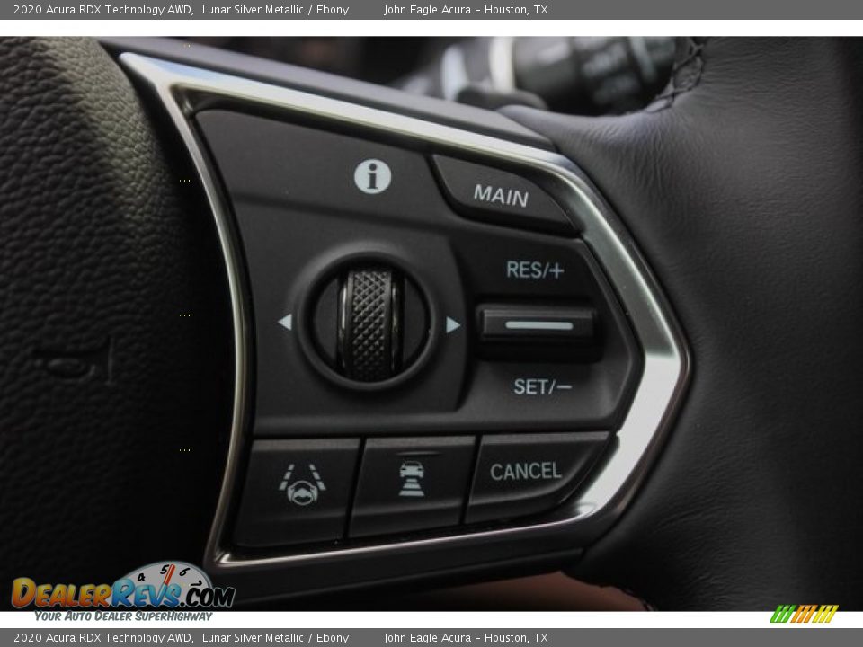 2020 Acura RDX Technology AWD Lunar Silver Metallic / Ebony Photo #16