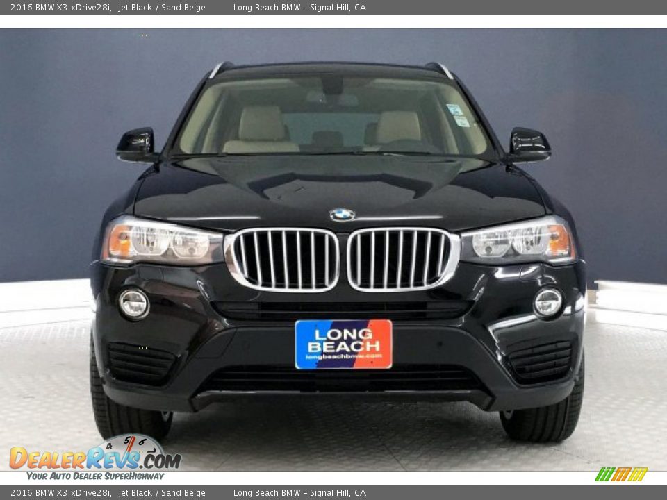2016 BMW X3 xDrive28i Jet Black / Sand Beige Photo #2