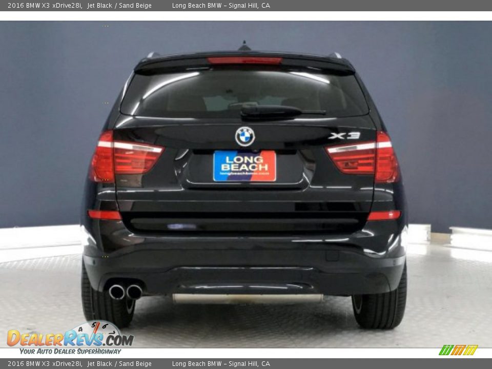 2016 BMW X3 xDrive28i Jet Black / Sand Beige Photo #3