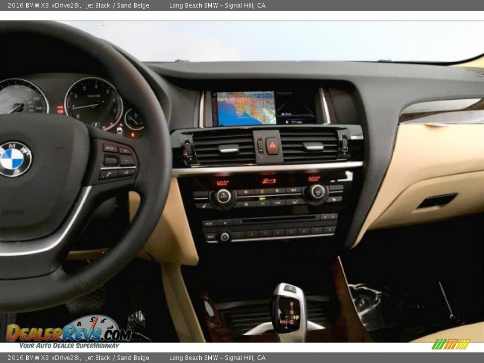 2016 BMW X3 xDrive28i Jet Black / Sand Beige Photo #5